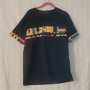 PJ PAUL JONES Mens African Dashiki Shirt & Mesh Shorts Set, Size: M